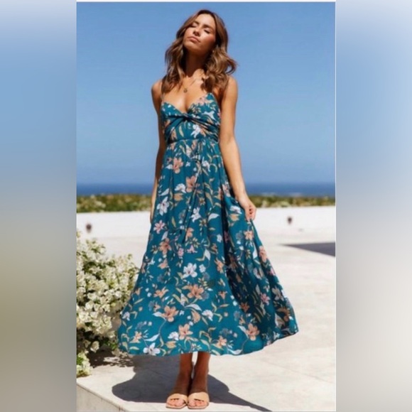 Hello Molly Dresses & Skirts - Hello Molly Lady Like You MIDI Dress In Teal